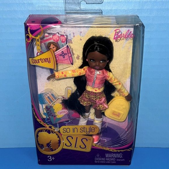 Barbie So In Style AA Black Kelly Chelsea Courtney Doll S.I.S. New In Box P8826 - Picture 12 of 12